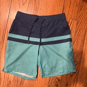 Fair Harbor men’s small blue aqua Swim Shorts with liner